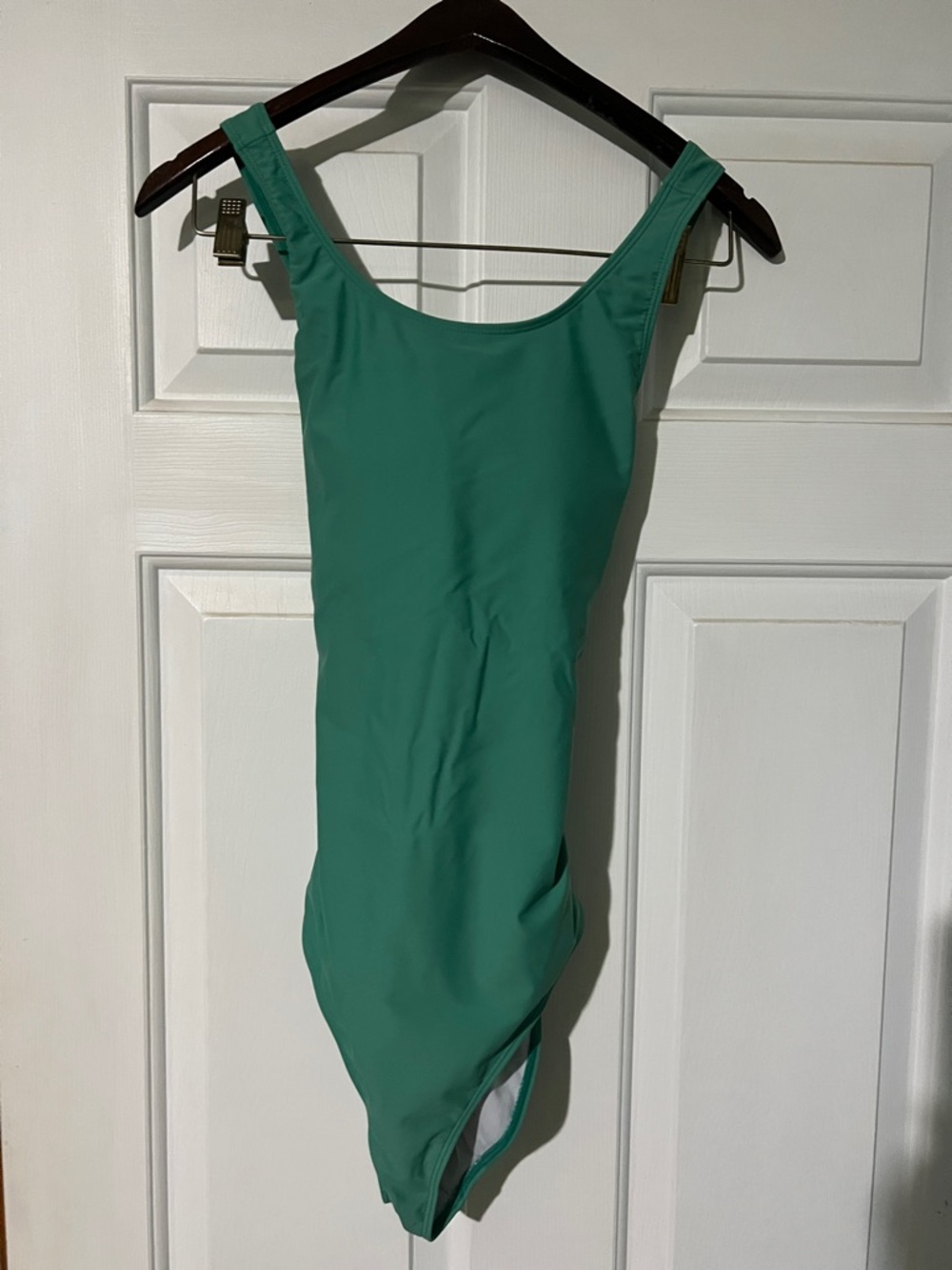 Solid Green One-Piece Swimsuit